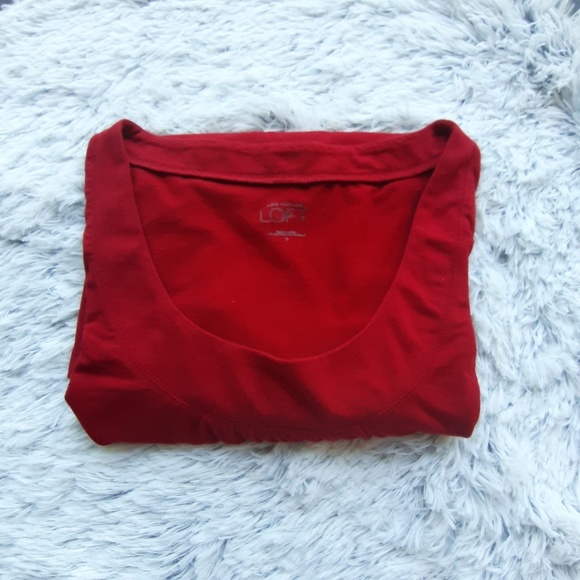Ann Taylor Loft Red Blouse for Women SZ L - Picture 8 of 8